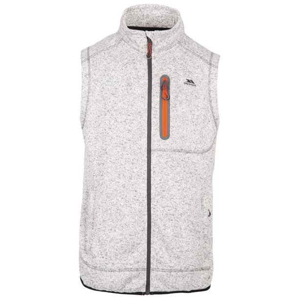 Trespass - Chaleco Woodley de Polar para Hombre (Fantasma Jaspeada)
