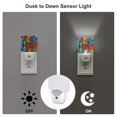thumbnail image 3 of Balery Colorful Arrow Graffiti Pattern Luz Nocturna LED con Sensor Automático, Enchufe con Sensor Crepuscular, Luz Suave de 0.5W para Dormitorio, Pasillo, Baño-EU, 3 of 7