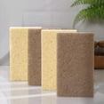 thumbnail image 3 of Dishwashing Kitchen Plant Based Natural Reusable Sisal Hemp Fiber Scrubber Scrub Sponge Dish Cleaner Cleaning Pad 8PCS, 3 of 8