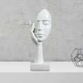 thumbnail image 4 of AMLESO Simple Creative Women Face Art Statue for Study Room Bedroom Decoration White, 4 of 6