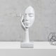 thumbnail image 4 of Estatua artística de rostro de mujer de colorfulland, figura abstracta, adorno artesanal para estudio Blanco, 4 of 6