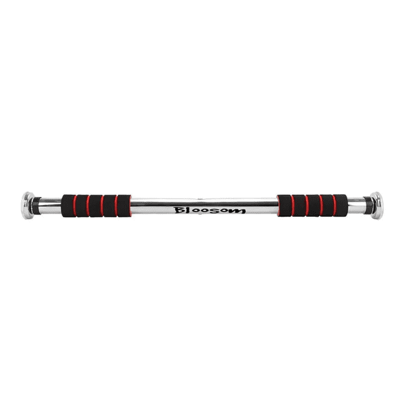 Barra Bloosom Dominadas Para Puerta Abdominales Casa Gym Extensible Color Rojo