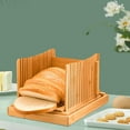 thumbnail image 1 of Bamboo Bread Slicers Crumb Catcher Compact Folding for Kitchen Baking Slicing A, 1 of 8