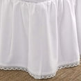 thumbnail image 3 of Laura Ashley Home Crochet Ruffled Bedskirt, Queen, White (USHSEA1125274), 3 of 3