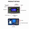 thumbnail image 3 of Temperature WIFI Remote High Temperature Digital Thermostat LCD Screen Display K Type Thermocouple High Temperature Controller -99 to 999 degrees Celsius  Black, 3 of 7
