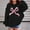 Black, variant on PWPSG Girls Hoodies Cute Bow Print Sweatshirts Spring Fall Clothes Casual Workout Sweatshirts Oversized Pullover Tops for 3-15 Years Purple 12 Years