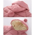 thumbnail image 3 of YOUI-GIFTS 3 Pcs Baby Flannel Lining Snowsuit Unisex Winter Warm Jumpsuit Double Zip Up Romper, 3 of 5