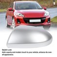 thumbnail image 3 of Side Rearview Mirror Cover Cap Impact Resistant Scratch Proof Stylish Look  for Vehicle, 3 of 7