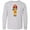AC-Heather Grey, variant on Inktastic African American Girl, Girl Fireman, Firefighter Long Sleeve Youth T-Shirt