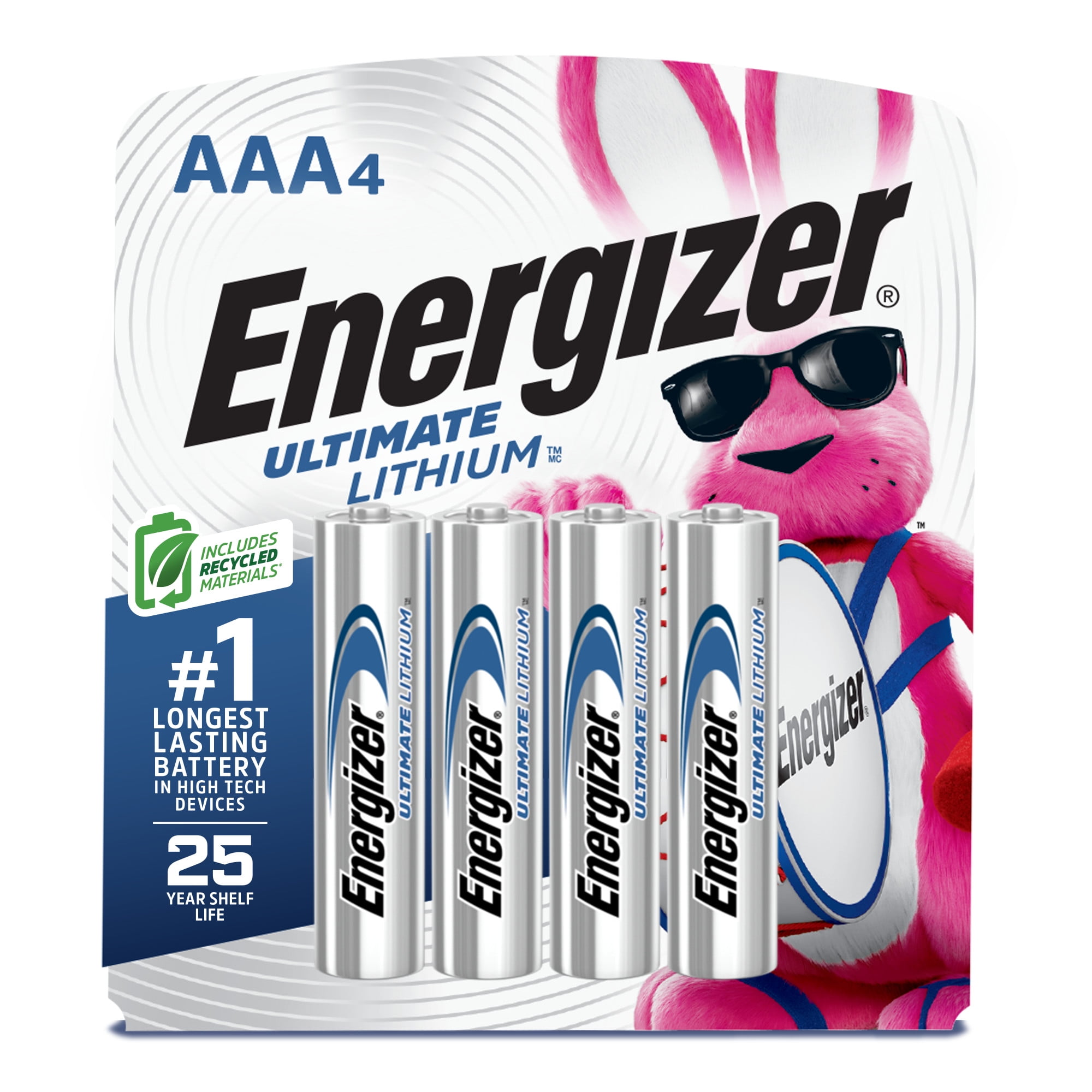 (4 pack) Energizer Ultimate Lithium AAA Batteries (4 Pack), Triple A Batteries
