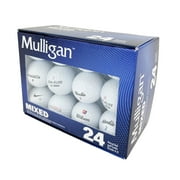 Mulligan Recycled White Golf Balls, Mixed Brands – 24pk