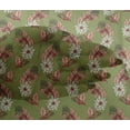 thumbnail image 4 of oneOone Viscose Chiffon Fabric Leaves & Floral Block Print Fabric By The Yard 42 Inch Wide, 4 of 4