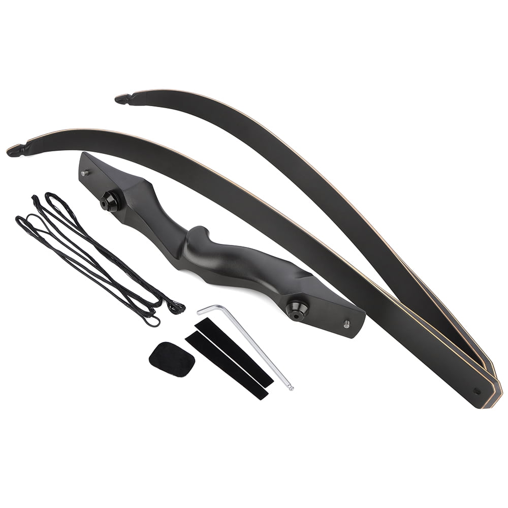 JUNXING 58/60 Inch Archery Takedown Recurve Bow 25-65Lbs Right Handed for Hunting Targeting Shooting