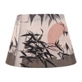 thumbnail image 3 of Pantalla de lámpara de estilo chino de tela E27 E14 Pantalla de lámpara de tambor decorativa de grulla coronada roja para lámpara de pie de mesa Lámpara colgante, 3 of 10
