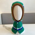 thumbnail image 4 of D-GROEE Unisex One Piece Button Design Polyester Beanie Hats Scarf Warm Winter Knitted Hat Thick Ski Cap, 4 of 8