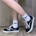 thumbnail image 4 of M98 Tejido De Punto Hombres Mujeres Calcetines Altos De Manga Corta o-Cuello Deportes Negros Blancos VM5Epangjing, 4 of 4