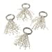 thumbnail image 3 of Saro Lifestyle Beaded Spray Design Napkin Ring Silver - Set of 4, 3 of 10