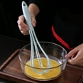 Ludlz Manual Solid Silicone Egg Beater Flour Cream Whisk Mixer Kitchen