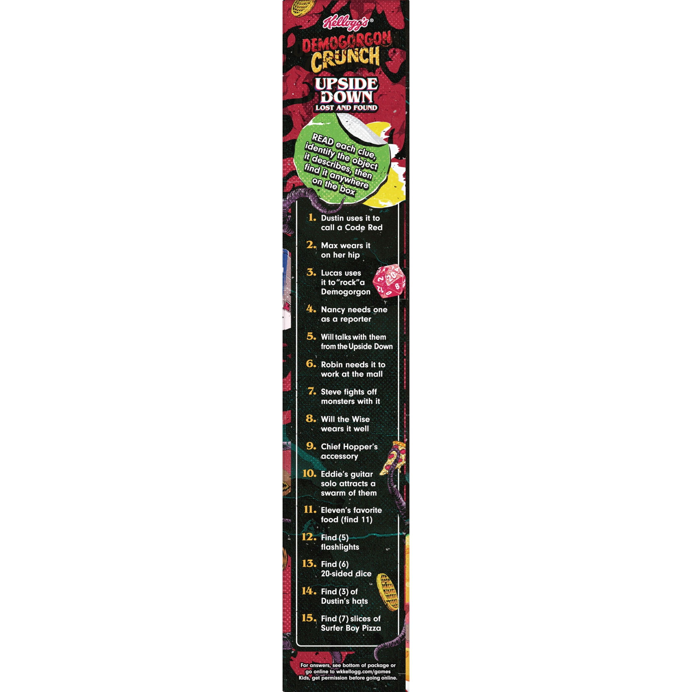 Kellogg's Demogorgon Crunch Original Breakfast Cereal, Collector's Edition, 12.1 oz