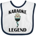 thumbnail image 3 of Inktastic Karaoke Legend Music Gift Boys or Girls Baby Bib, 3 of 4