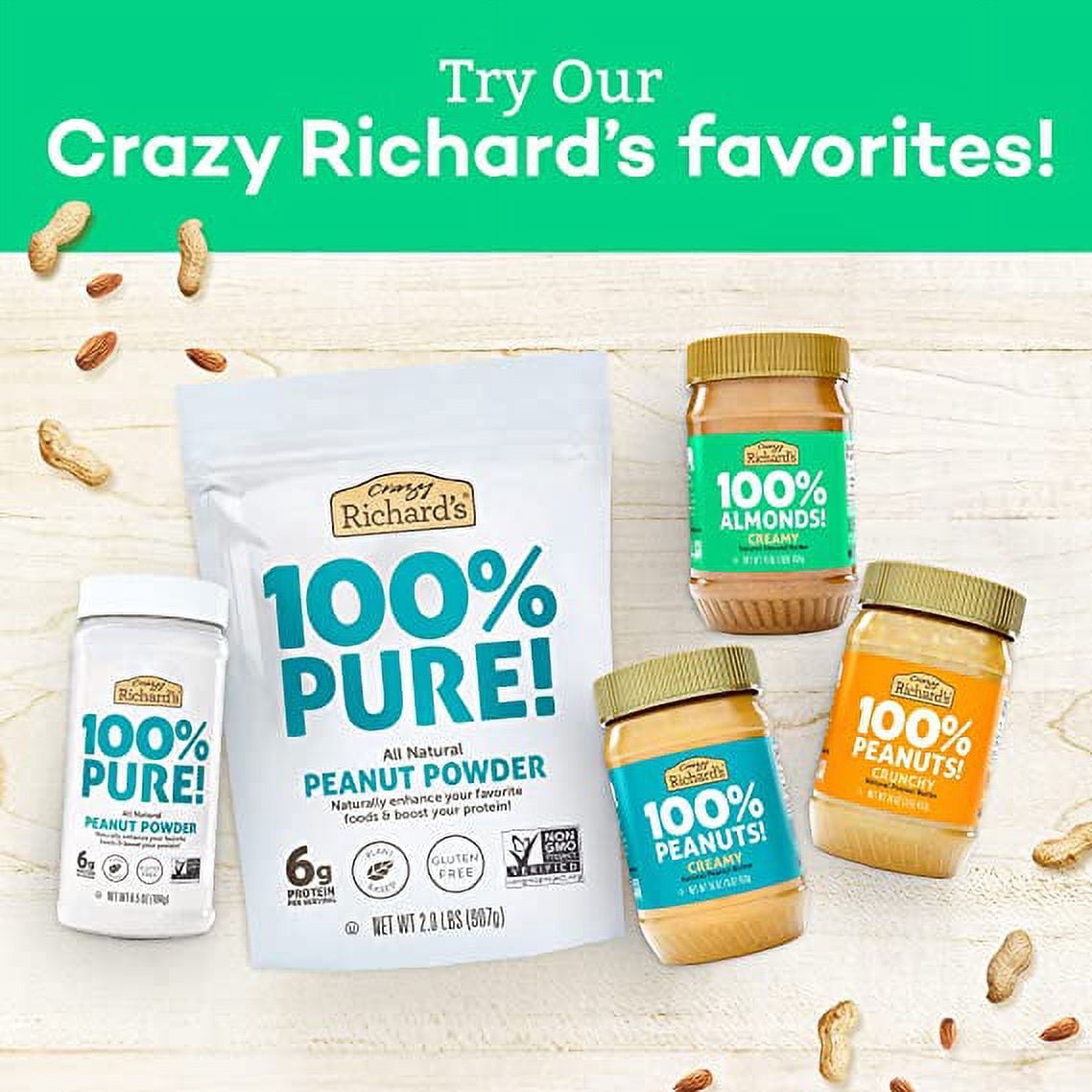 Almond Butter No Sugar Added, Made with Dry Roasted Almonds Pack of 6