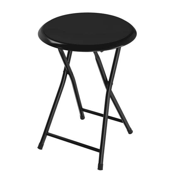 Lavish Home Backless 18-inch Folding Stool with 225lb Capacity (Black)
