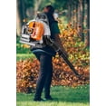 thumbnail image 2 of YNCE Gas Powered Backpack Leaf Blower – 63CC 2 Stroke Engine, 665CFM & 205MPH for Heavy Duty Commercial Lawn Care, Wet Leaf & Debris Removal (Orange), 2 of 10