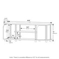 thumbnail image 5 of Furinno Brahms TV Stand with Shelves and Storage, French Oak/Black, 5 of 8