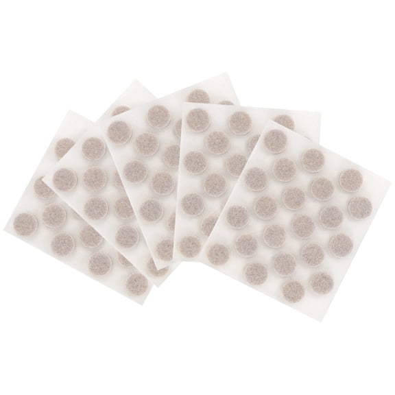 Super Sliders 3/8" Round Self Stick Felt Cabinet Bumper Pads, Beige, 105 Pack