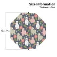 thumbnail image 2 of Pofeuu Llamas Print Coasters for Drinks, 4Pack PU Leather Coasters, Bar Drink Coasters for Tabletop Protection, Furniture from Damage-Octagon, 2 of 6