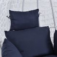 thumbnail image 3 of Cojín para asiento de mecedora, columpio, cesta colgante, almohadillas para la espalda, alfombrilla (azul oscuro) Ehuebsd Libre de BPA, 3 of 9