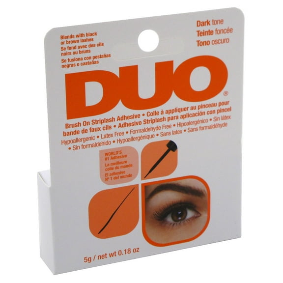 Duo Brush-On Striplash Adhesive Dark Tone 0.18oz (Pack of 3)