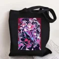 thumbnail image 4 of Bolso de mano de Anime japonés, bolsa de hombro de gran capacidad, reutilizable, Satoru Gojo, Jujutsu Kaisen, color negro, 4 of 5