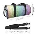 thumbnail image 4 of Bingfone Beautiful Glitter Print Gym Duffle Backpack for Men Women,Travel Weekender Carry-On Bags with Detachable Back Pack Straps for Traveling Overnight Climb Sports, 4 of 8