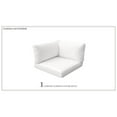 thumbnail image 3 of TK Classics Covers for Corner Chair Cushions 4" Thick in Sail White, 3 of 4