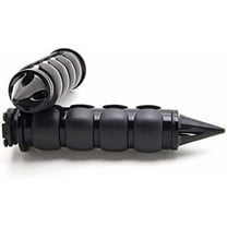 Motorcycle Aluminum Rubber Motorcycle Handle Grips 1 inch / 25mm Handlebar Grips Fits for Suzuki Kawasaki Yamaha Throttle Grips Bar Ends (Black)