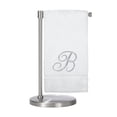 thumbnail image 2 of BC BARE COTTON 85-702-852-101 Bath Towel, Script Initial B-Set of 2, White & Silver 2 Count, 2 of 3