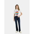 thumbnail image 3 of Peanuts Women’s Snoopy Rainbow Graphic Tee with Short Sleeves, Sizes XS-XXXL, 3 of 6