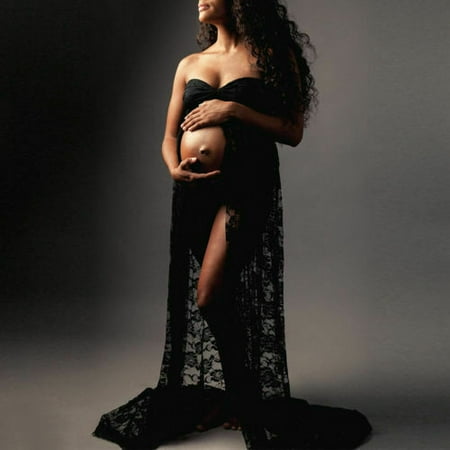 

Xerarch Pregnant Women Lace Long Maxi Dress Maternity Gown Photography Props Photo Shoot