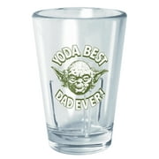 Star Wars Yoda Best Dad Ever! Tritan Shot Glass Clear 2 oz.