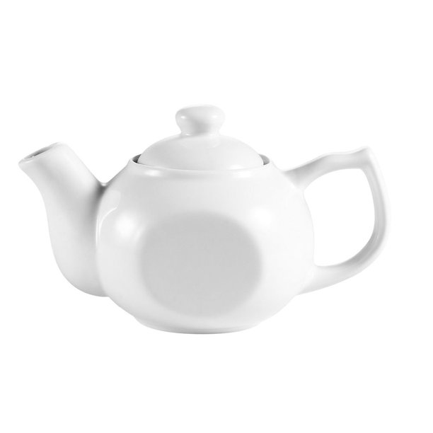 Teapot W/ Raised Lid 15 Oz. 7 1/2", Porcelain