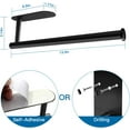 thumbnail image 2 of Goyunwell Paper Towel Holders Black Paper Towels Rolls - for Kitchen,Paper Bulk- Self-Adhesive Under Cabinet,Both Available in Adhesive and Screws,Stainless Steel, 2 of 5