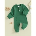 thumbnail image 3 of Suealasg Baby Boys Footies Rompers Newborn Bodysuits Long Sleeve Full Lenth Jumpsuit 3M 6M 12M 18M  Infant Spring Clothes, 3 of 9