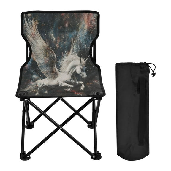 YAZAOO Camping Chairs Modern Unicorn in Space Pattern Folding chair