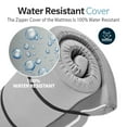 thumbnail image 4 of DECMAY Memory Foam Camping Mattress, Foldable Portable Roll-Up Bed with Water-Resistant Cover, Grey, 4 of 12