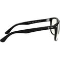 thumbnail image 7 of Ray-Ban unisex adult Rb4147 Boyfriend Everglasses Everglasses, Shiny Black/Clear, 60 mm US, 7 of 7