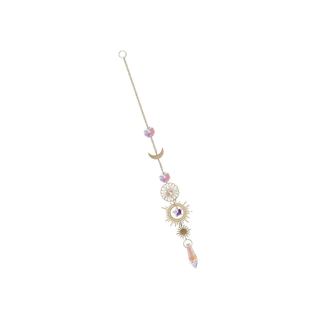 Colorful Hanging Crystal Crystal Beads Chain Hanging Decor Hanging Crystal Pendant for Patio Decor Moon
