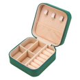 thumbnail image 2 of Caja de joyería, caja de almacenamiento de joyería, minicaja de almacenamiento de joyería, organizador de joyería, exhibición para dijes, collares, Verde, 2 of 8