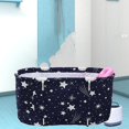 thumbnail image 3 of Bañera plegable Bañera de agua Portátil Aislamiento de 360 grados Bañera de hidromasaje Cubo de baño plegable para de Baño Sauna Baño Adultos Longitud 47 pulgadas Colco Cubo de bañera plegable, 3 of 7