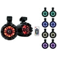 thumbnail image 2 of (4) Rockville WB50KLS BLACK 5.25" 250w Metal Marine Wakeboard LED Tower Speakers, 2 of 10